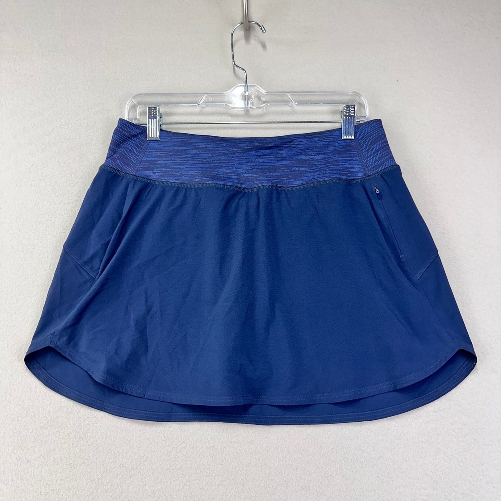Outdoor Voices Skirt Skort Womens L Blue Built in Shorts Performance Stretch